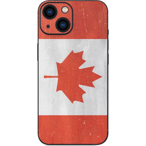 Canada Flag Distressed iPhone 13 Mini Skin